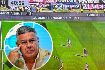 “Chiqui Tapia promociona a Patria Grande en los partidos de fútbol”