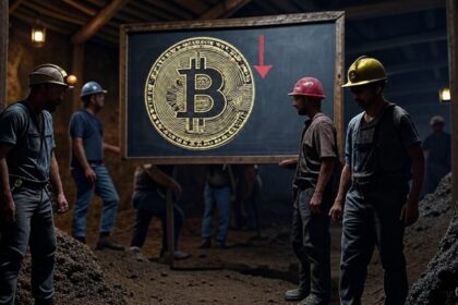 “Caída de ganancias de mineros con precio de bitcoin”