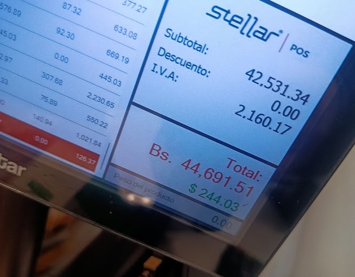 Fotografía a la factura de la compra.