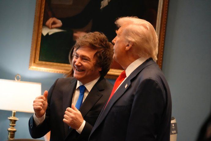 Javier Milei y Donald Trump
